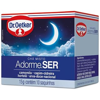 Dr. Oetker Adorme.SER — camomila, cidreira, hortelã e erva-doce, 10 sachês