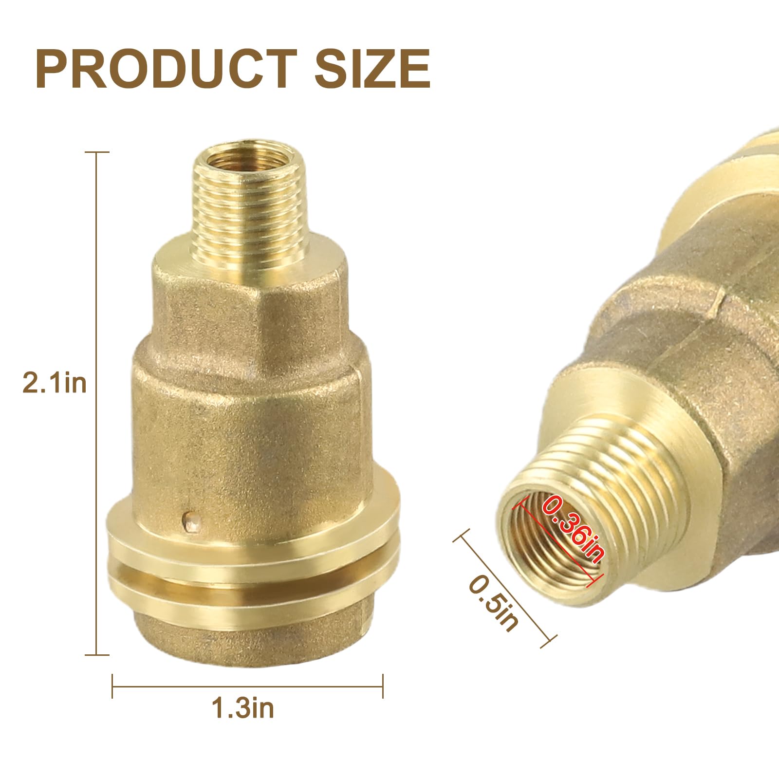 1x New Propane Quick Connect Fittings QCC1 Propane Adapter with 1