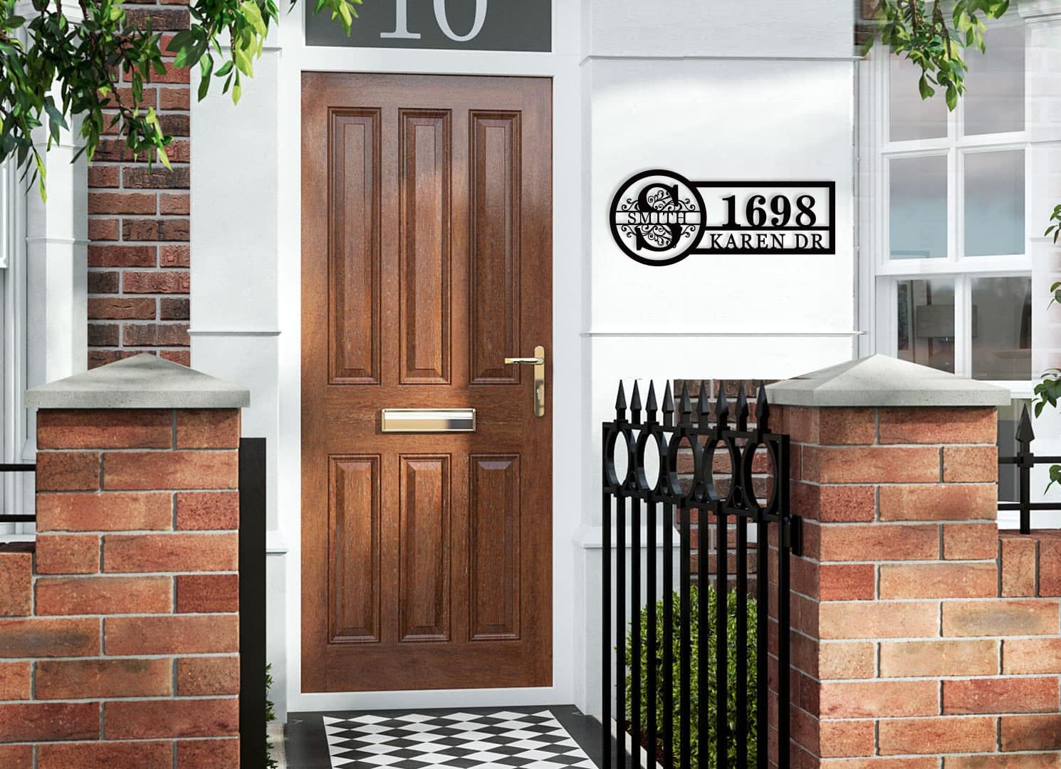 Custom House Address Numbers Metal Sign | Custom Home Street Number Gate Fence or Front Door Plaque | Realtor Closing Gift | Outdoor Metal Number | Display Your Address and Street Name