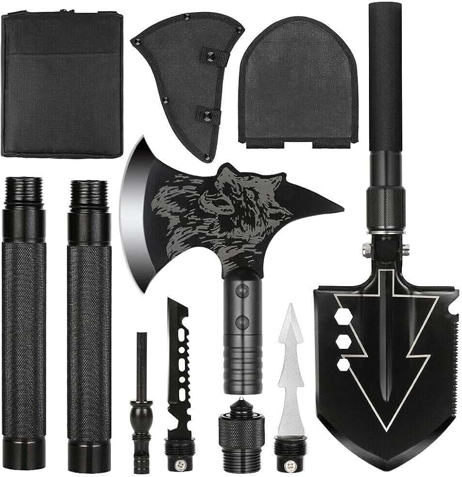 survival shovel and axe combo