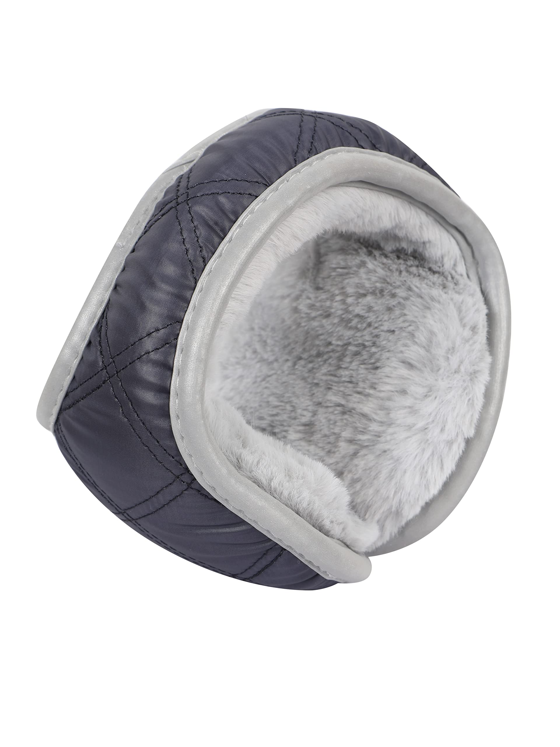 FabSeasons Foldable Winter Outdoor Ear Muffs/Warmer for Men and Women, Fits in your Pocket with reflective strip for night wear 2
