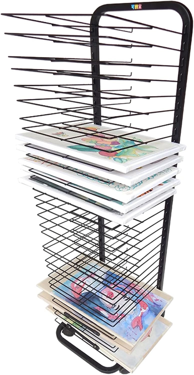 Mobile Classrooms Art Drying Rack for Painting Panels