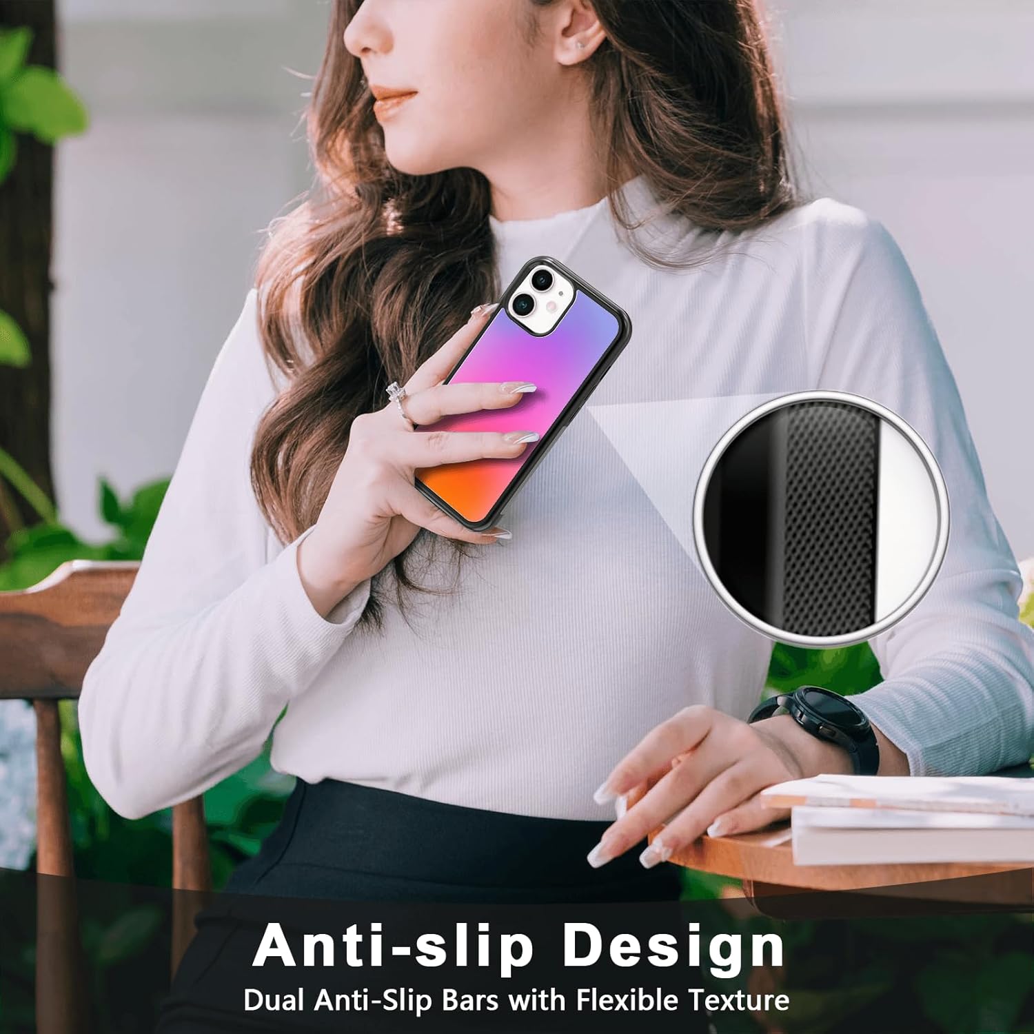 Aura Phone Case Fit for iPhone 11 — TPU Shockproof Protective Trippy Cute Colour Phone Cover Gift for Boy Girl Men Women - Image 4