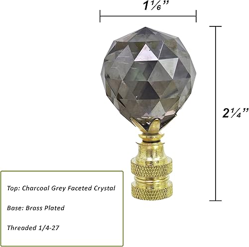 Miniatura 8 de Aspen Creative 24007-31 Acabado de lámpara de cristal facetado ámbar en acabado chapado en latón, 2 14 pulgadas de alto (1 paquete), rojo