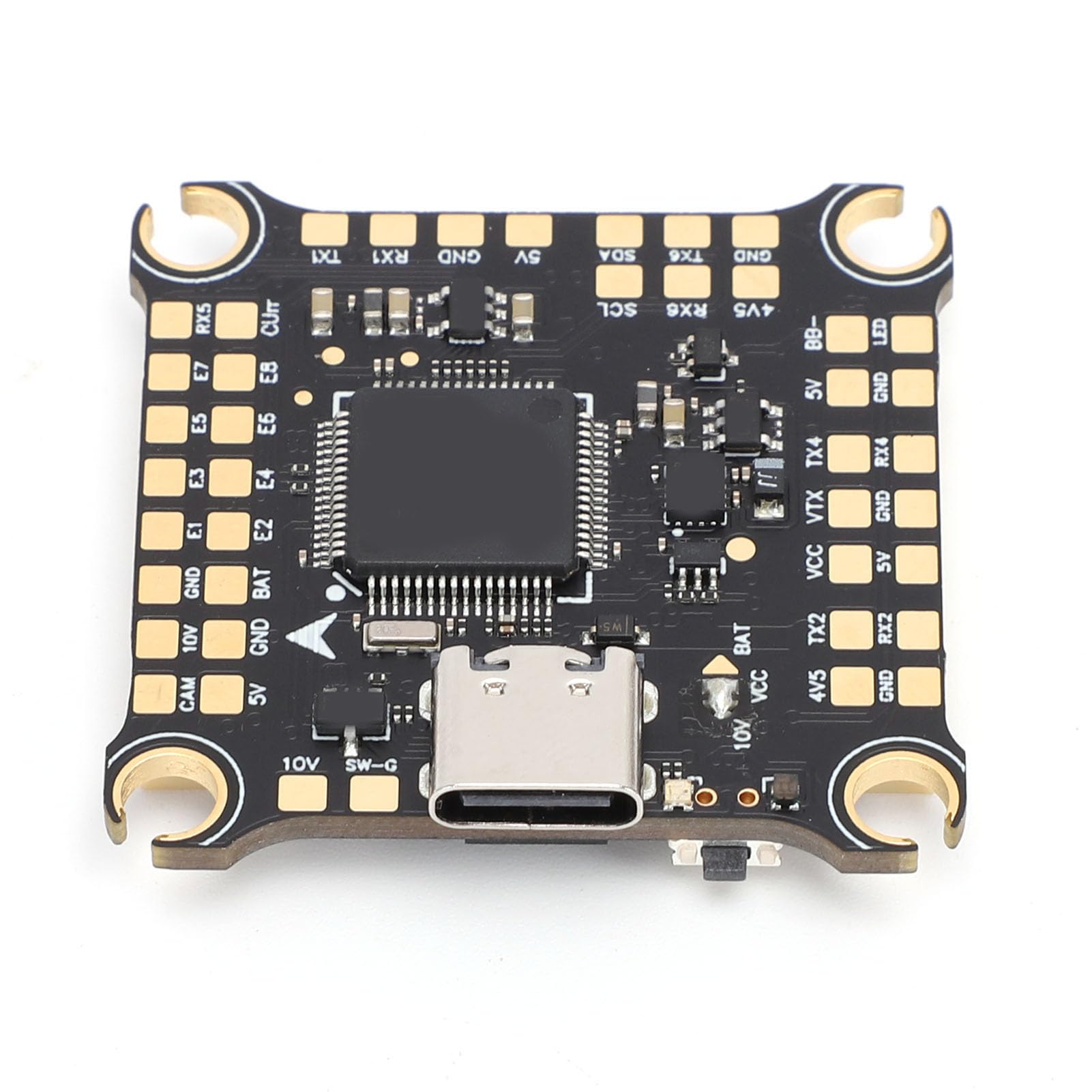 POENVFPO Kontroler Lotu, Główny Kontroler STM32F405RET6, Czujnik Prądu Barometru IMU ICM42688, Podwójny BEC OSD, Programowalne Efekty LED, Rejestrator Danych Lotu CVR 16M, do Wyścigów