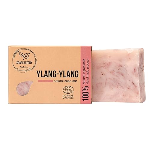 Miniatura 1 de Soap Factory - Barra de jabón orgánico con Ylang Ylang jabón natural para la cara y el cuerpo para hombres y mujeres limpiador facial 100 natural