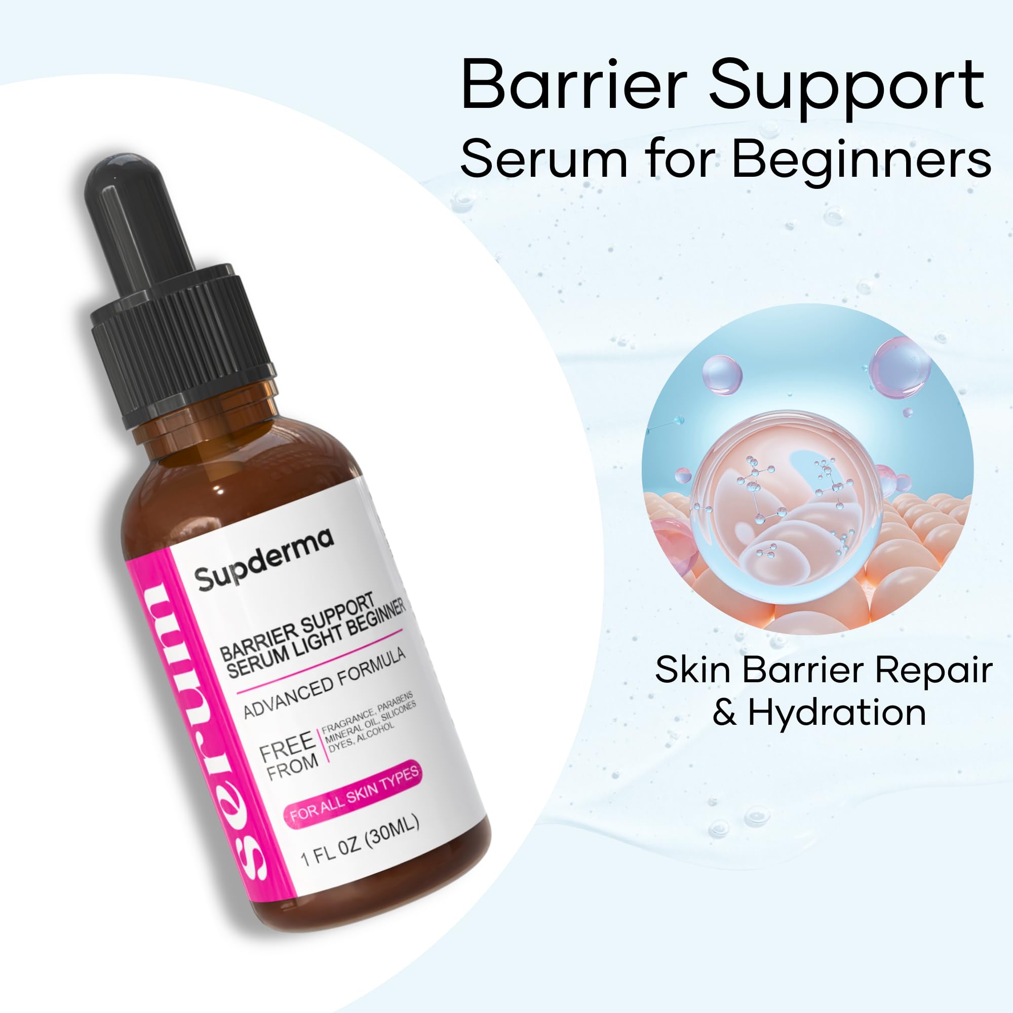 B FRONT Supderma Barrier Support Serum for Skin Barrier Repair and