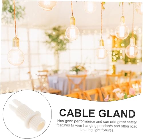 Miniatura 2 de UKCOCO 300 piezas de bloqueo de alambre de araña hebilla Rg11 conectores de cable glándulas de cable agarre ventilador solar para casa luces