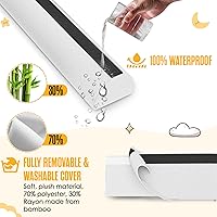 Vista 6 de Sleepah Barrera de cama para niños (2 paquetes) Protector de espuma viscoelástica con almohadillas antideslizantes duales (arriba y abajo) Funda