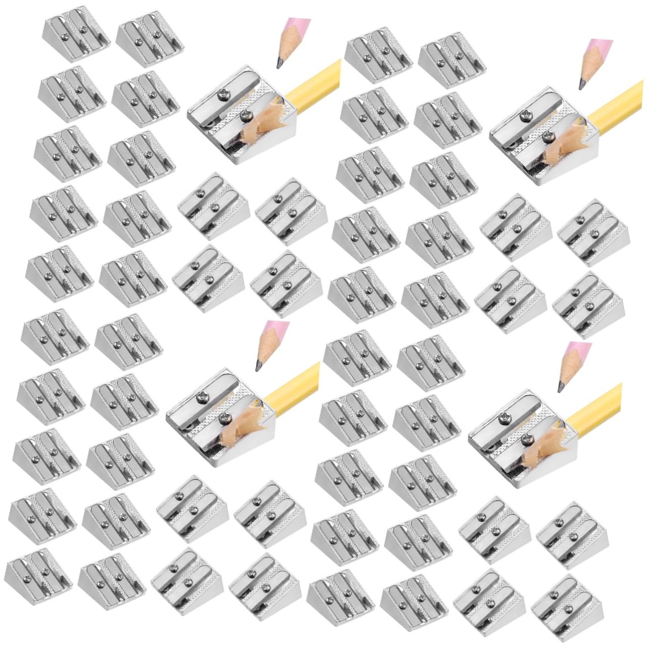 Lurrose 64pezzi Temperamatite Per Affilatura Per e Scuola Compatte Design Resistente e