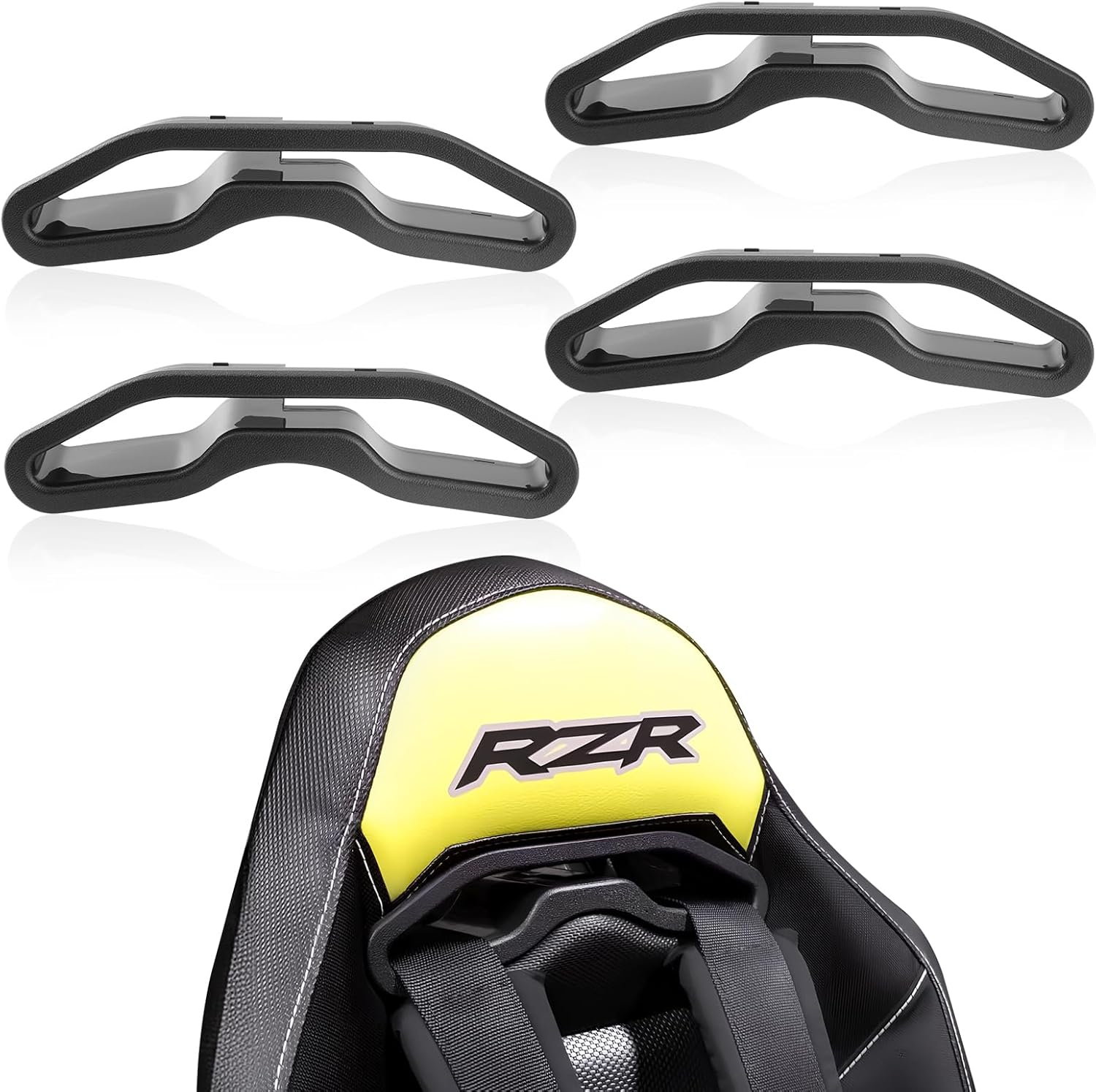 UTV 4 Seats Belt Harness Pass-Through Flap Compatible with Polaris RZR XP1000/900/S/XC/General