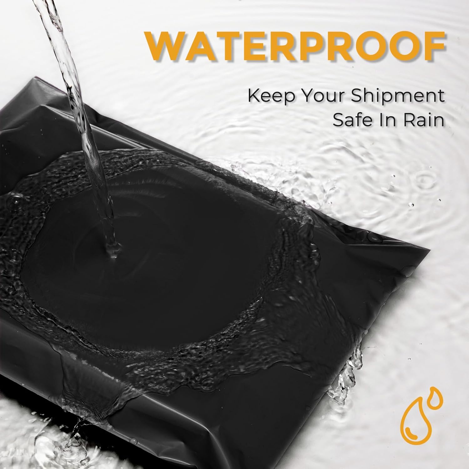 Metronic Poly Mailers 10X13 1000 Pack, Bulk Shipping Bags Heavy Duty Self Seal Waterproof Tear Weather Resistant Medium Mailing Envelopes, Packaging bags for Small Business, Boutique, Clothing,Black