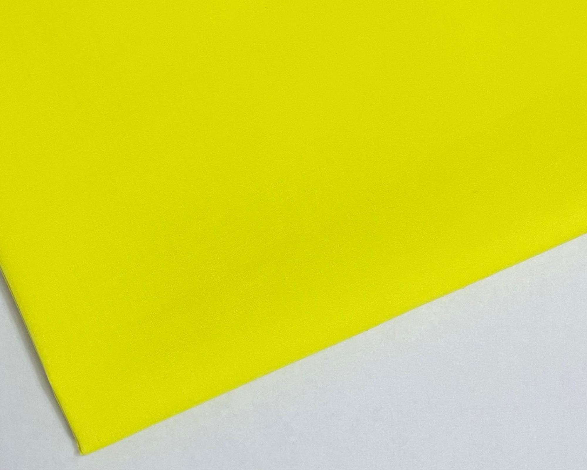 Plain Lemon Polycotton Fabric - 45 inch / 112 cm Wide - 40+ Colours (Lemon, 3 METRE) โ image 1