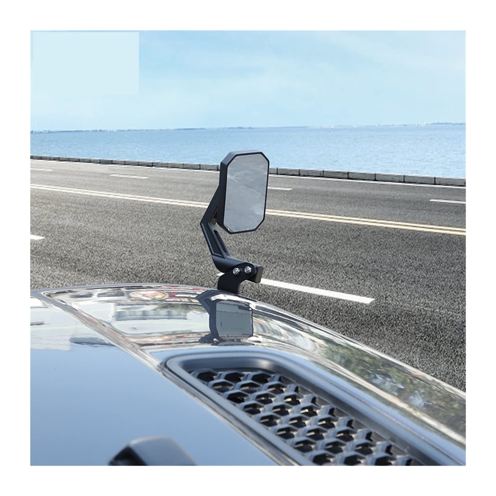 ラングラー JK JL JT ブロンコ 専用 ボンネットミラー 360 度回転 Amazon | 車のボンネットブラインドスポットミラー反転補助ミラー