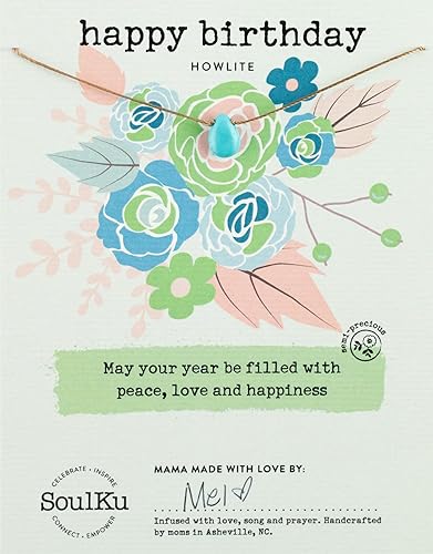 Miniatura 48 de SoulKu Handcrafted Necklace, Empowerment Jewelry With Healing Crystal, Inspirational Jewelry For Women, Mom & Sister Gifts, 2" Extender With Lobster