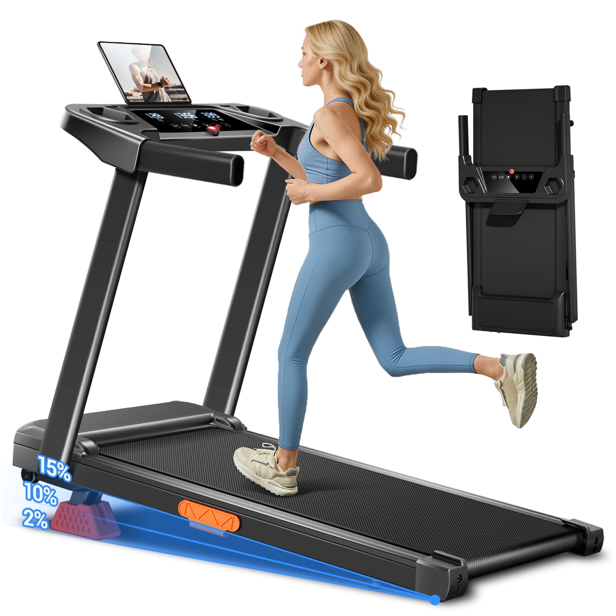 LONTEK Foldable Treadmill