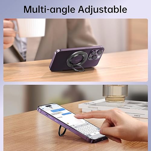 Miniatura 6 de Syncwire Soporte magnético de anillo de teléfono para MagSafe, soporte de agarre de dedo con imán de dos caras MagSafe Soporte de coche compatible