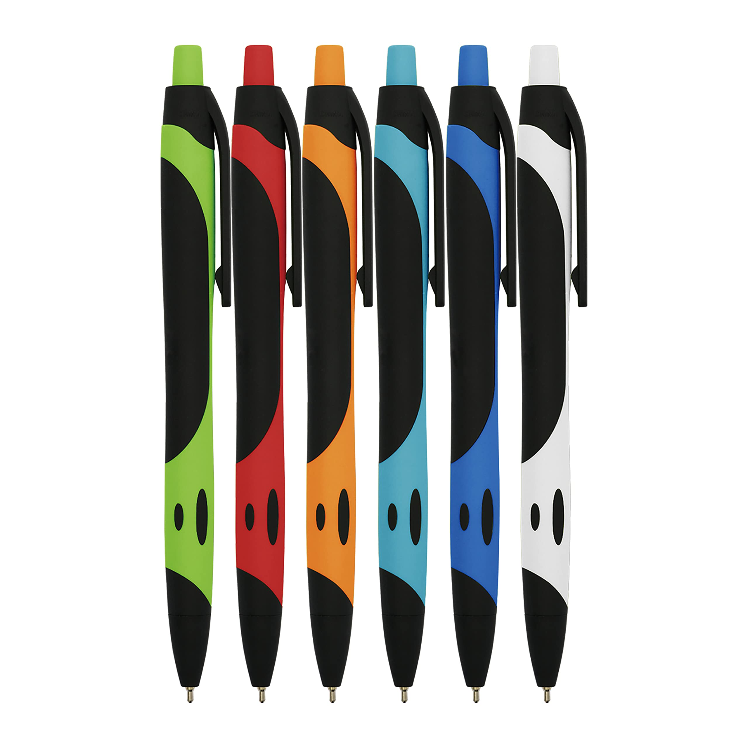 Ballpoint Black Pens 1mm Medium Point Pen Office Pen Smooth Writing (6 pack)