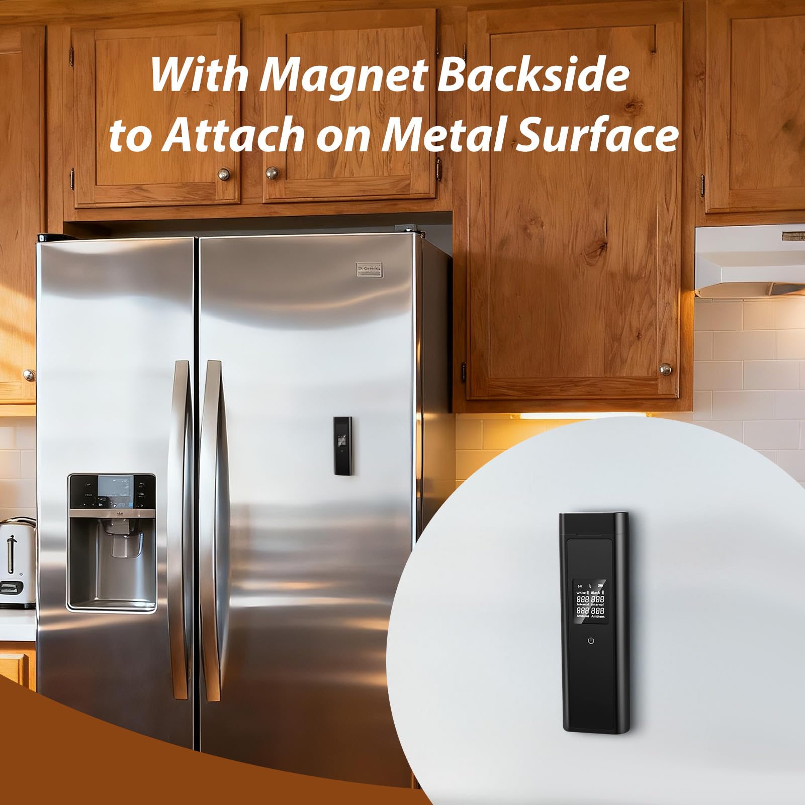 Termometro per carne senza fili Smart con Bluetooth, 2 sonde e funzione di memorizzazione, portata 150 m, impermeabile IPX8 per barbecue, affumicatore, forno, friggitrice ad aria - monitoraggio remoto