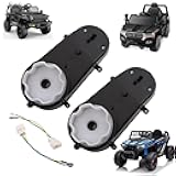 2Pcs weelye Driving Gearbox with Motor RS390 12 Volt 20000 Aperture 0.47in Motor for Children Ride On Car Replacement Parts