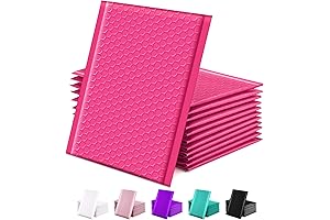 Pink Bubble Mailers for Business: 6x10" Self-Seal Mailing Envelopes