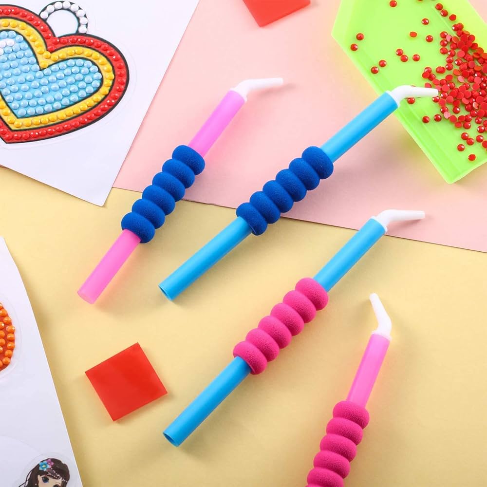 Kit 18 Outils Peinture Diamant WOLMIK - Stylos, Plateaux, Colle - Pour DIY 5D