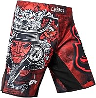 Vista 1 de LAFROI QJK01 - Pantalones cortos de boxeo para hombre con cordón y bolsillo