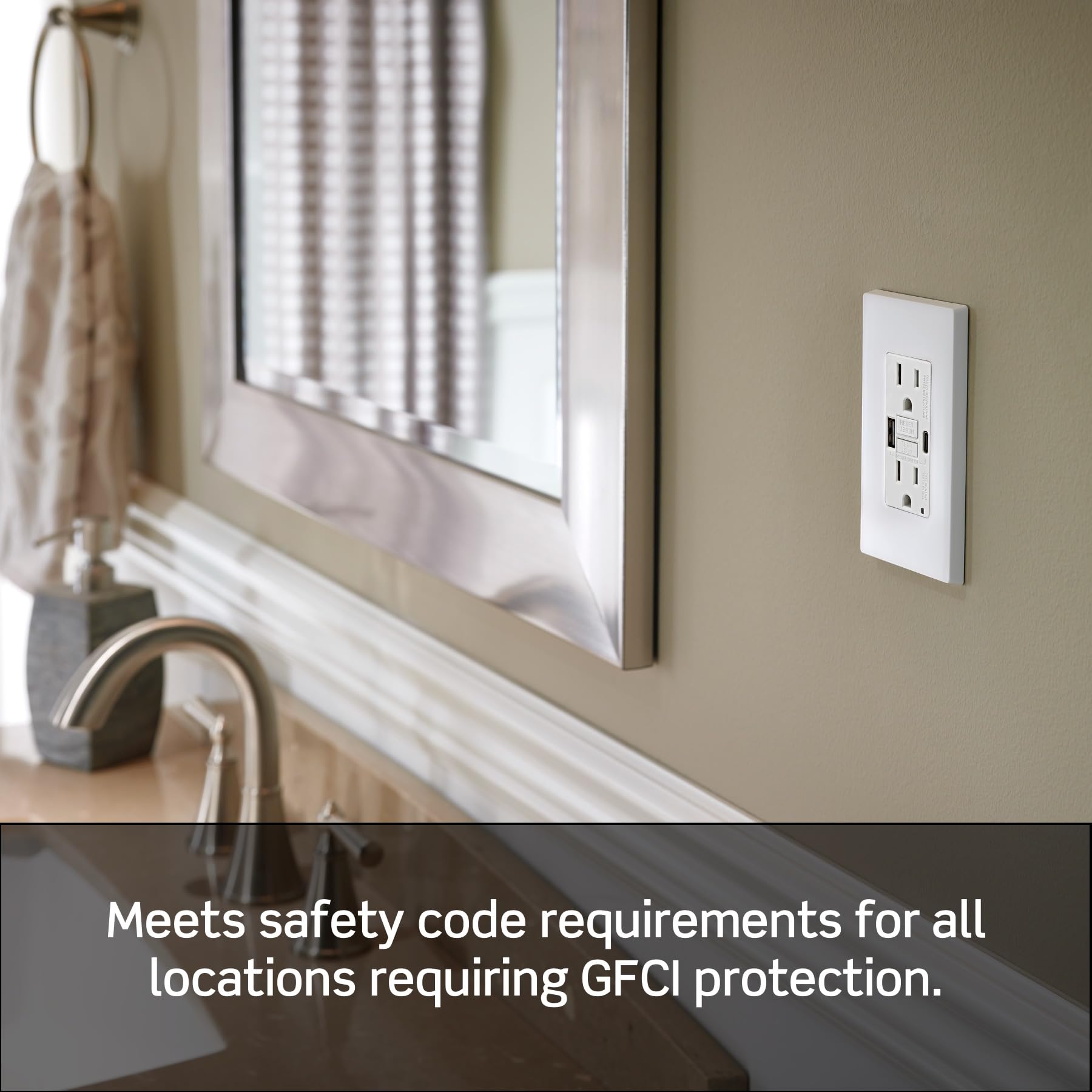 Leviton GFCI Outlet with USB - Tamper-Resistant -6