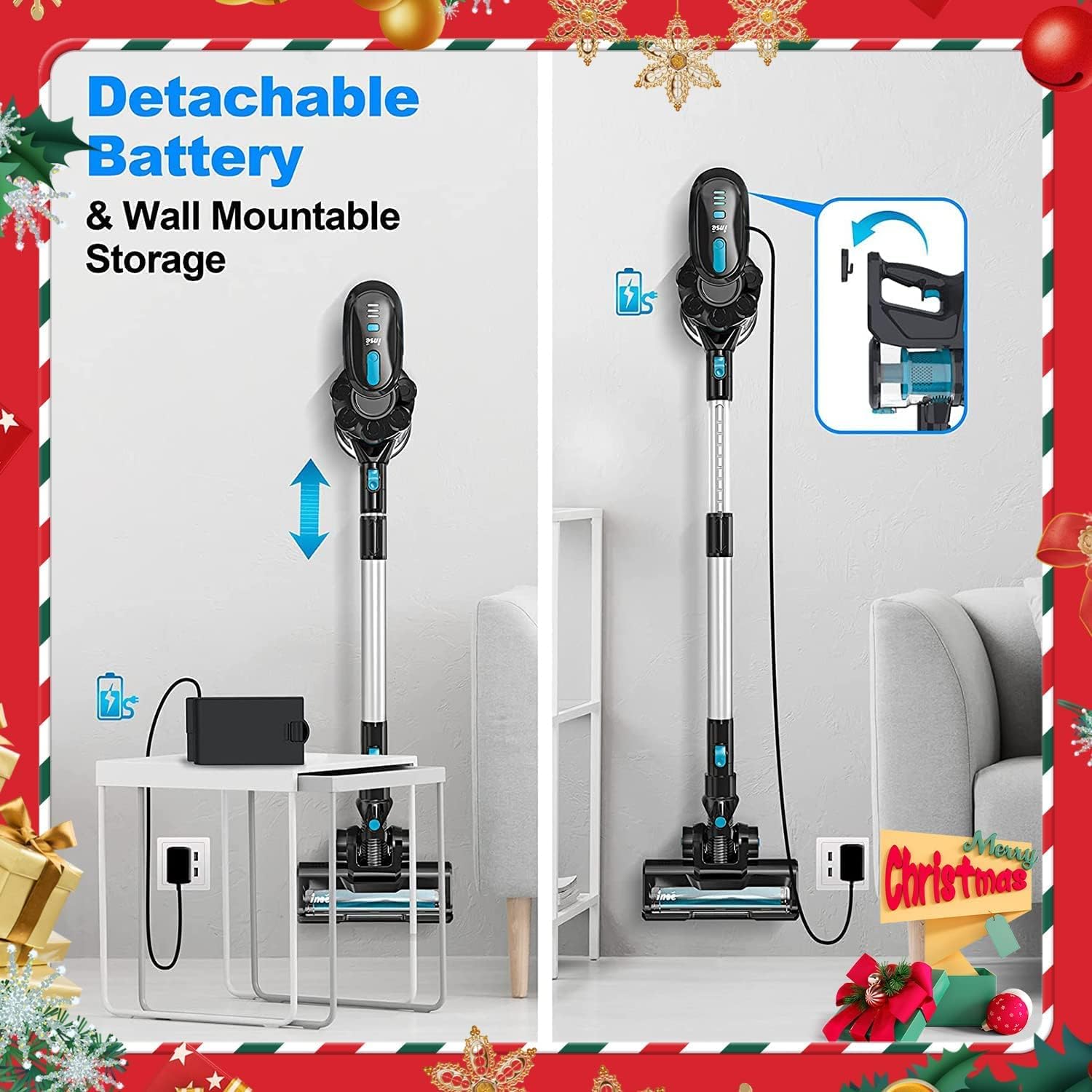 Super Big Clearance! INSE Cordless Vacuum Cleaner, Powerful Stick Vacuum 6-in-1 Up to 40min Runtime, Lightweight Cordless Stick Vacuum with 2200mAh Rechargeable Battery, Vacuum Cleaner for Hardwood Floor Pet Hair Home Car