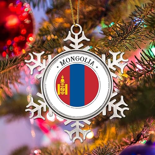 Miniatura 4 de WoGuangis Adornos para árbol de Navidad Mongolia, adorno colgante de Navidad, recuerdo de la ciudad de Mongolia, regalos de recuerdo de Navidad,