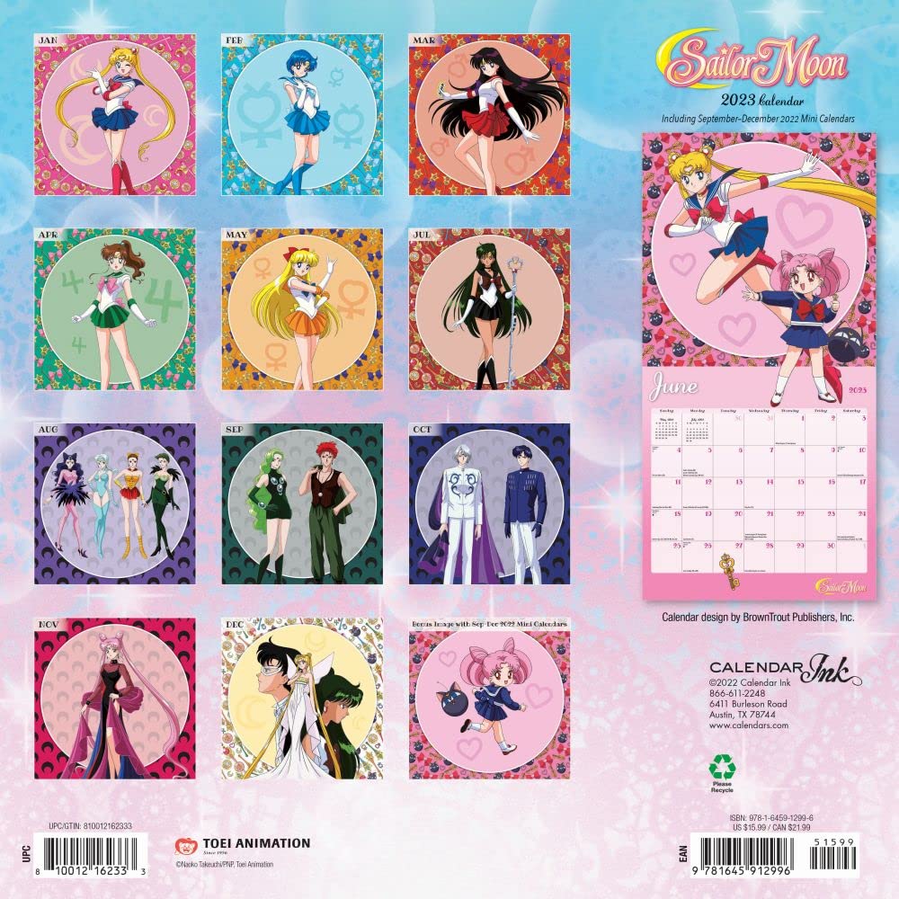 Amazon.com: Calendar Ink, Sailor Moon 2023 Wall Calendar : Office Products