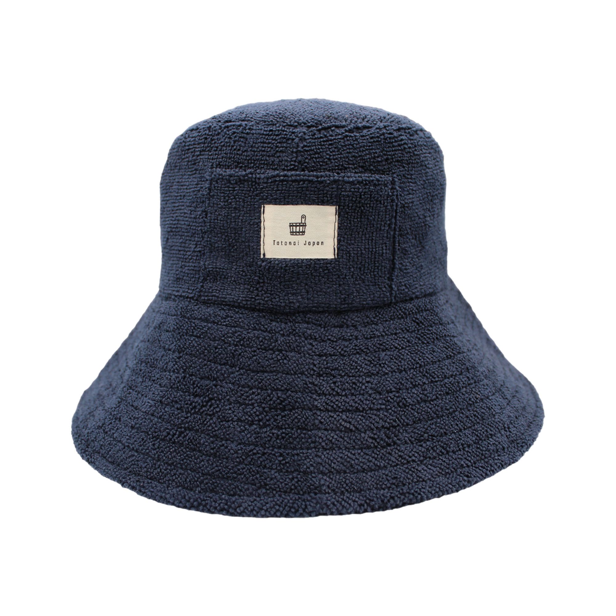 Totonoi Japan Sauna Hat Towel Japan Brand for Men and Women, Washable Sauna Hat (Navy)