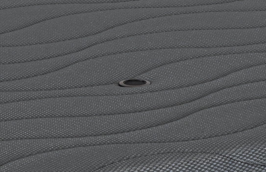 Matnature | Base Tapizada 3D l Estructura Estable Madera | Bastidor Metálico Super Resistente | Transpirable Aireadores Sistema FreshAir | Altura Base + Patas +/- 30 cm (150 x 190 cm, Gris) - 4