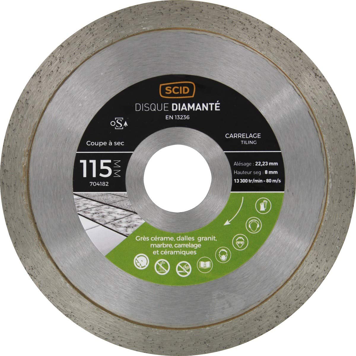 Disco de diamante de azulejos (profesional scid – Muela Diámetro 180 mm