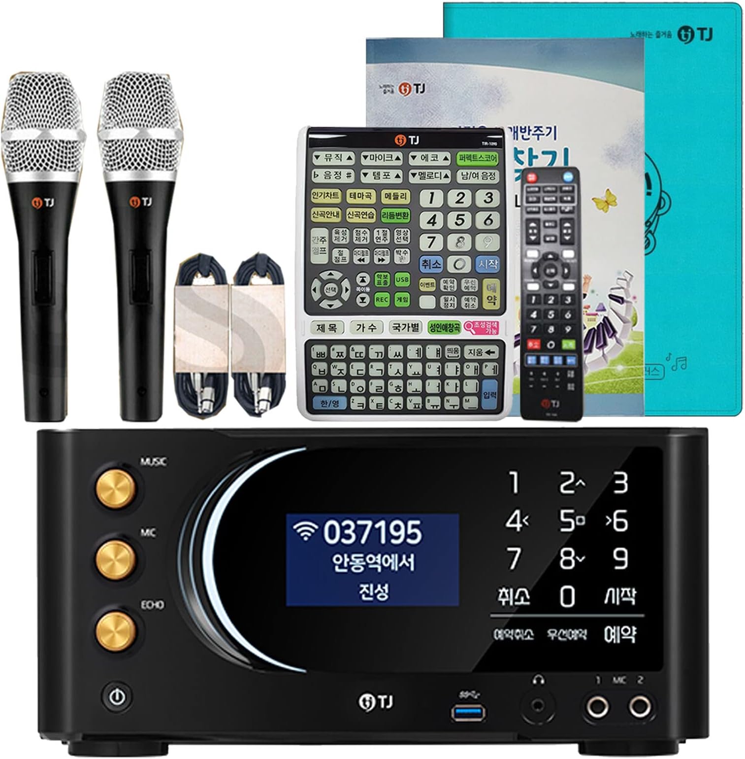 Amazon.com: TJ Taijin Media TKR-370HK Home Karaoke Machine + TM-G20 ...