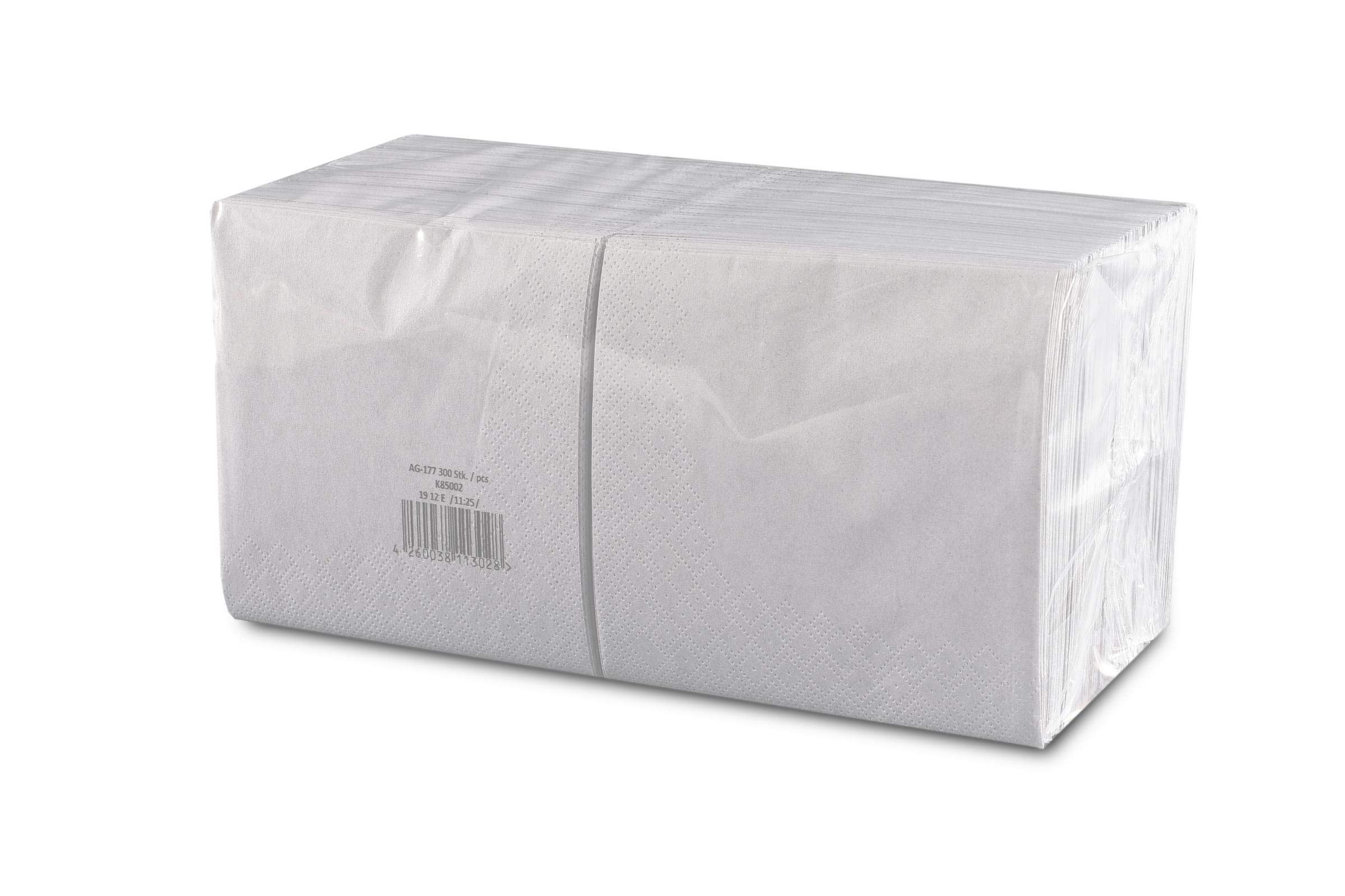 Tovaglioli da cocktail, 24 x 24 cm, 2 pz, colore: grigio