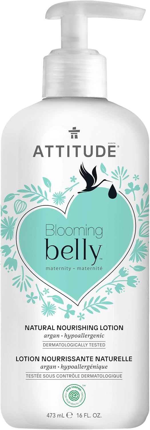 ATTITUDE Pregnancy Body Lotion, EWG Verified, Dermatologically Tested, Vegan and Crueltyfree
