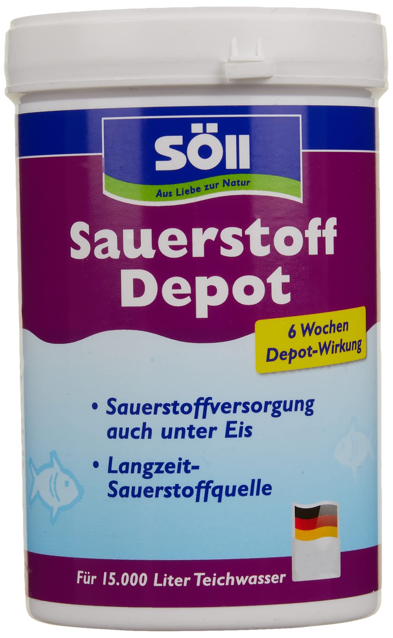 Söll 82716 Oxygen Depot Tabs, 30 Tabs for 15000 L - 6 Week Depot Effect - Long-Term Oxygen Source for Fish and Pond, Year-Round Oxygen Supply-image-33