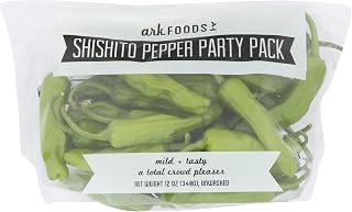 Ark Foods Shishito Peppers, 12 oz - Fresh Mild Japanese Peppers for Grilling & Stir-Fries