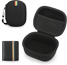 YINKE Album Foto per Polaroid Go 9035/9071/9070/Fujifilm Instax Mini Link with Custodia per Polaroid Go Fotocamera Istantanea,Borsa Protettiva Cover Case(Black)