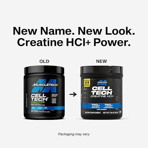 Miniatura 2 de MuscleTech Cell-Tech Creactor Creatine HCl Powder, Post Workout Muscle Builder for Men & Women, Creatine Hydrochloride + Free-Acid, Unflavored