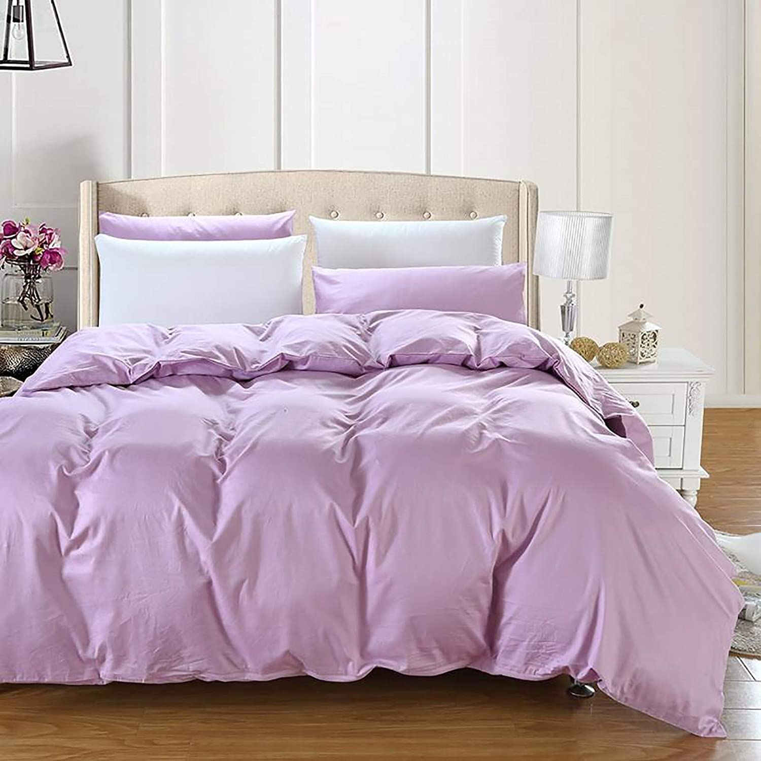 MGEMJMJ Egyptian Cotton Duvet Cover,Solid Color Luxury Skin-friendly Comforter Cover,Sateen Weave Silky Soft Breathable Quilt Cover(Size:200x230cm(79x91inch),Color:B)