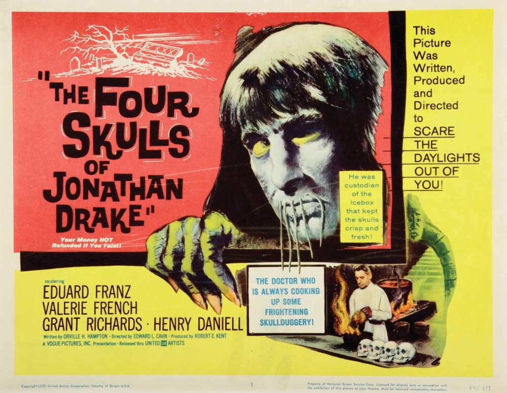 Posterazzi Poster Print Collection The Four Skulls Of Jonathan Drake Still (10 x 8)