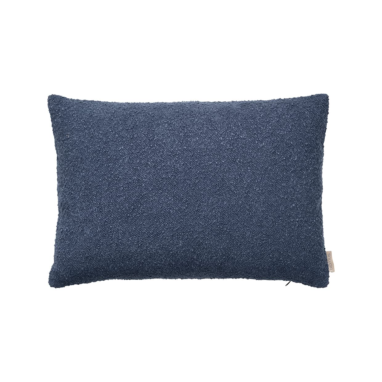 Housse de coussin Boucle Blomus bleu minuit pour créer un coin lecture cocooning