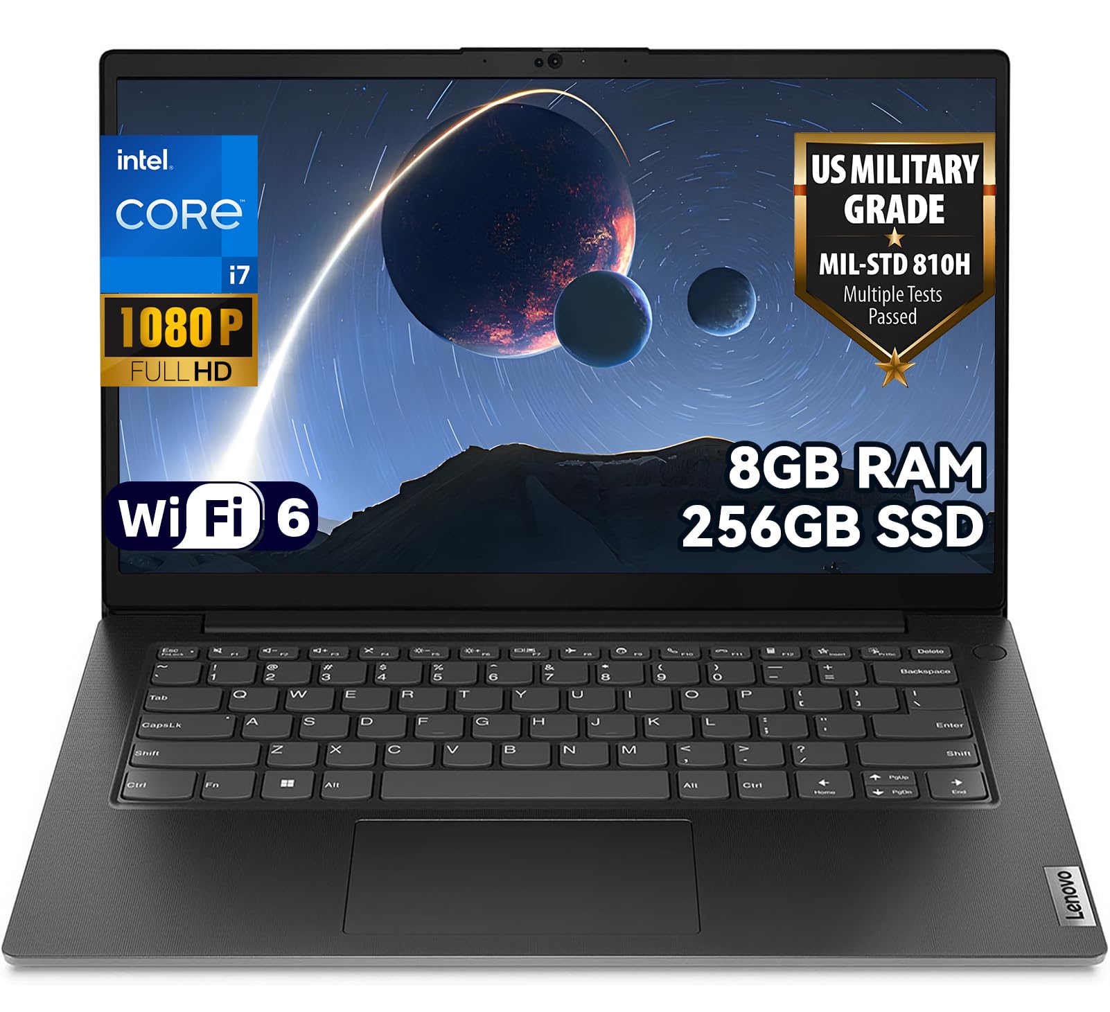 Lenovo V14 Gen 4 AMD - ブラック 82YT00LJJP Lenovo V14 Gen 4 AMD | どこでも生産性を向上させる14型ノートPC