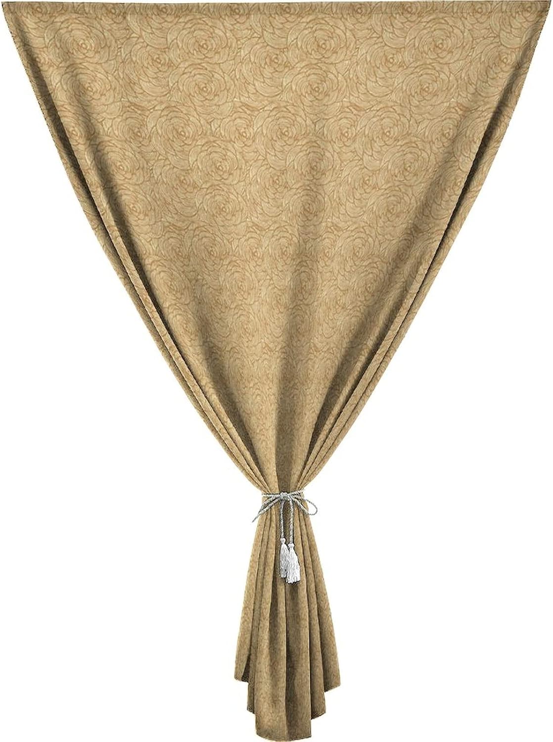 Self Adhesive Portable Blackout Curtains, Abstract Room Darkening Curtains, Floral Abstract Art Nature Nouveau Style Print Temporary Blackout Blinds,59W x72L Inch, for Bathroom Living Room Bedroom