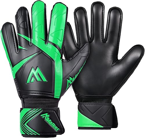 Guantes de portero de fútbol con agarre fuerte, palmas antideslizantes, de látex, transpirables, guantes de fútbol para niños, jóvenes y adultos