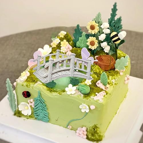 Miniatura 4 de Moldes de silicona para fondant de banco de puente, para decoración de tartas, decoración de cupcakes, pasta de goma de caramelo de chocolate,