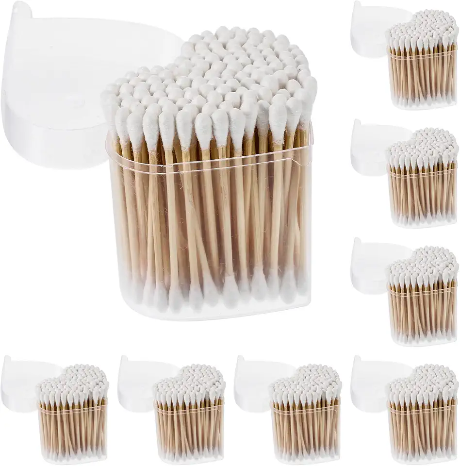CALLARON Double-Ended Cotton Swabs 1200pcs Disposable Makeup Cleaning Tools for Baby Care and Eyelash Application Soft and Versatile Cotton Buds for Makeup and Personal