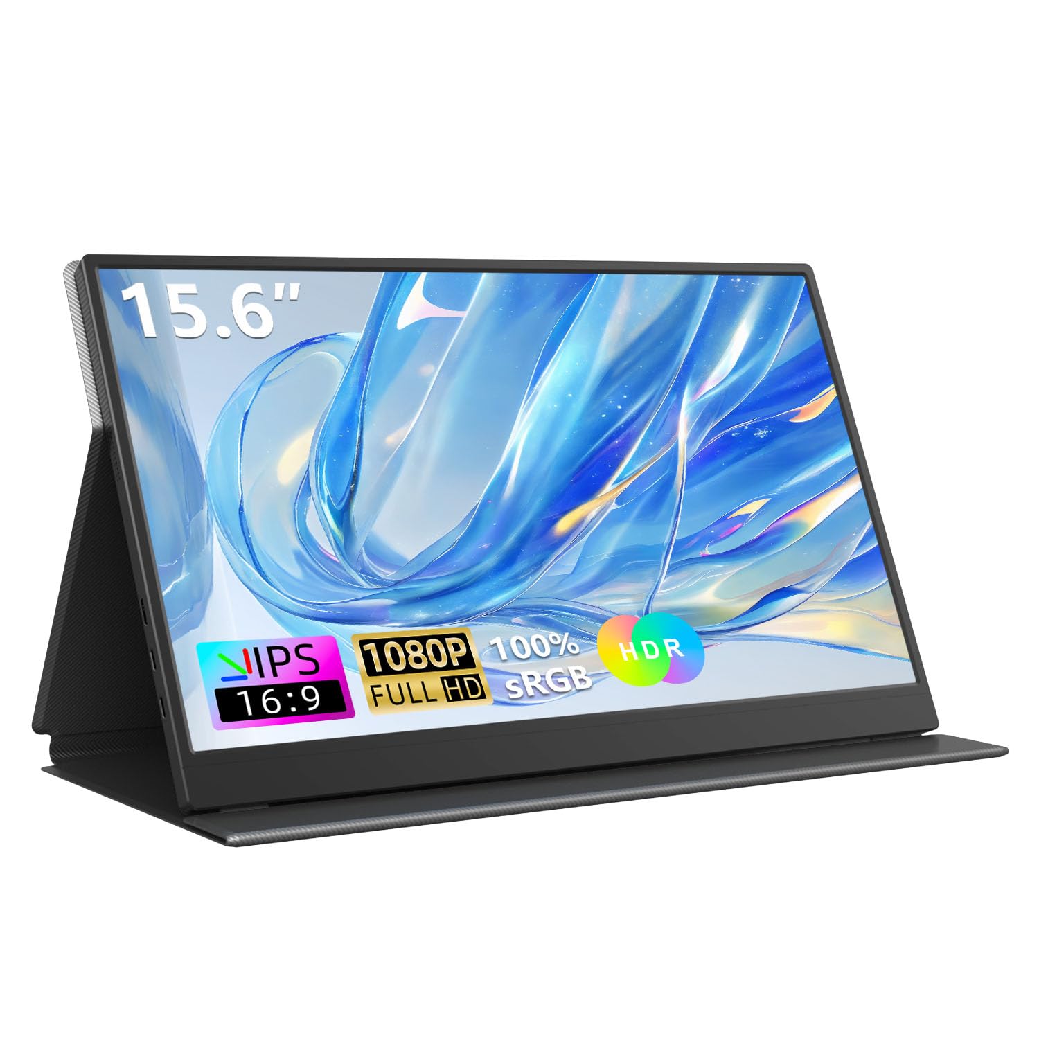 Tauvian 15.6" Laptop Screen Extender, FHD 1080P IPS Portable Triple Monitor for Laptops 13.3"-17.3", USB-C/HDMI Plug & Play, 120% sRGB Low Blue Light Detachable Monitor Extender for Windows/MacOS — view 10